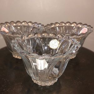 3Crystal Clear Industries Manhattan Candle Holders